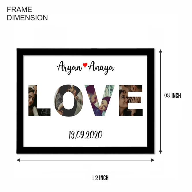 Customized Love Collage Frame - Image 2
